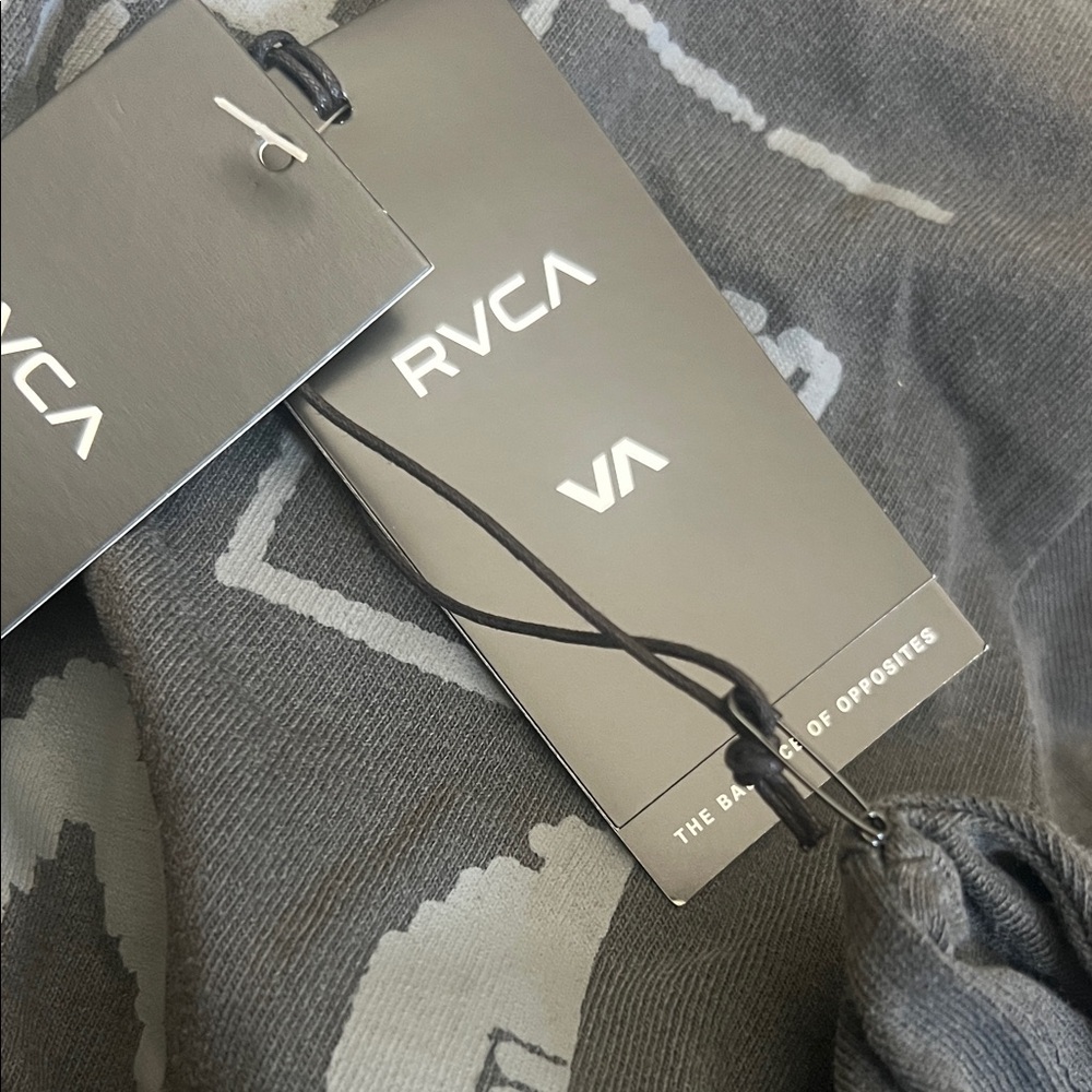 RVCA Charcoal Graphic Tee Size Medium New With Tags - Picture 5 of 6